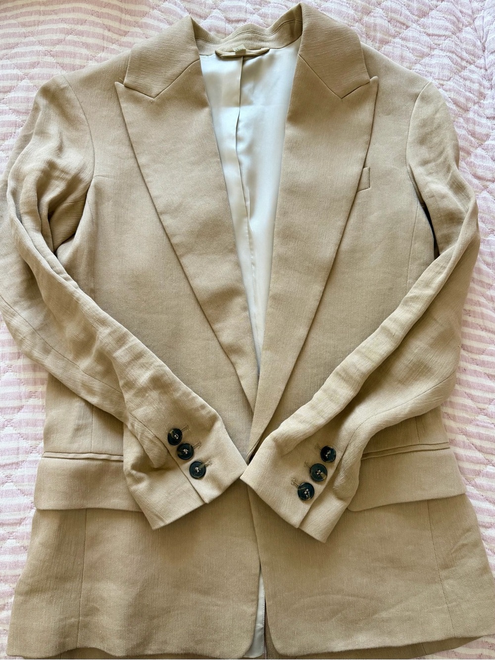 HM Studio Women’s Tailored Beige Blazer Jacket